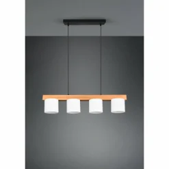 Lampes En Tissu-Luminaires Reality Suspension Reality Cameron Brun, 4 lumières