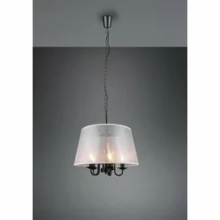 Lampes En Tissu-Luminaires Reality Suspension Reality Cima Noir, 5 lumières