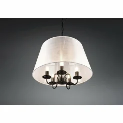 Lampes En Tissu-Luminaires Reality Suspension Reality Cima Noir, 5 lumières