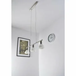 Luminaires Reality Suspension Reality DALLAS nickel Nickel mat, 3 lumières