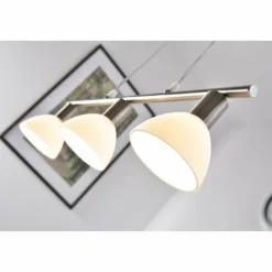 Luminaires Reality Suspension Reality DALLAS nickel Nickel mat, 3 lumières