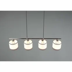 Lampes En Tissu-Luminaires Reality Suspension Reality DAVOS Chrome, 4 lumières
