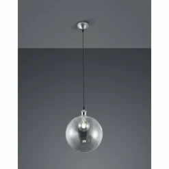 Lampes À Boules-Luminaires Reality Suspension Reality Dino LED Nickel mat, 1 lumière