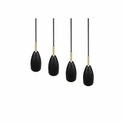 Luminaires Reality Suspension Reality Farin Noir, 4 lumières* Suspensions