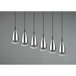 Luminaires Reality Suspension Reality Farin Nickel mat, 6 lumières* Suspensions