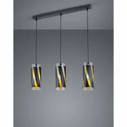 Luminaires Reality Suspension Reality FARINA Noir, 3 lumières