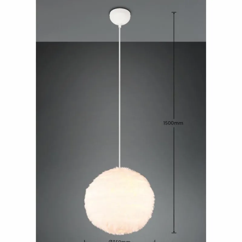 Luminaires Reality Suspension Reality FURRY Beige, 1 lumière* Suspensions