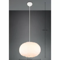 Luminaires Reality Suspension Reality FURRY Beige, 1 lumière* Suspensions