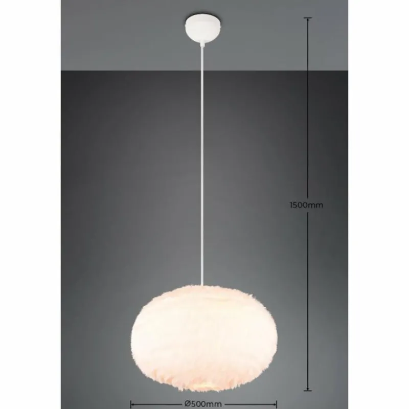 Luminaires Reality Suspension Reality FURRY Beige, 1 lumière* Suspensions