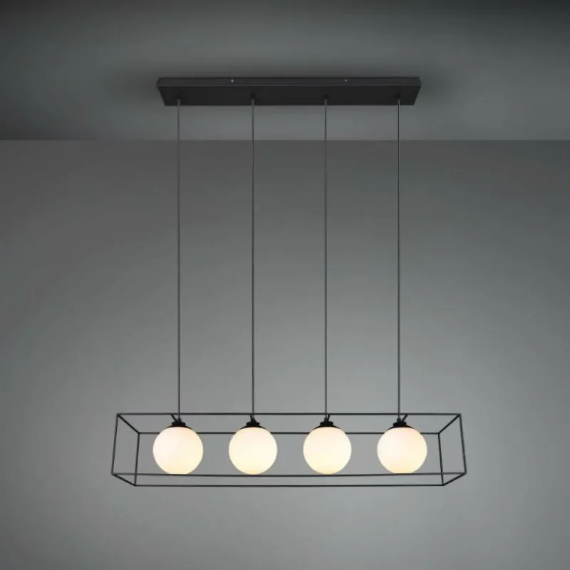 Luminaires Reality Suspension Reality GABBIA Noir, 4 lumières