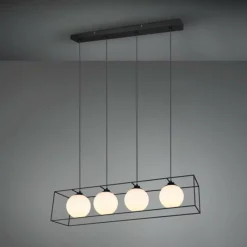 Luminaires Reality Suspension Reality GABBIA Noir, 4 lumières