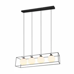 Luminaires Reality Suspension Reality GABBIA Noir, 4 lumières