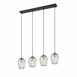 Luminaires Reality Suspension Reality Grid Noir, 4 lumières* Suspensions