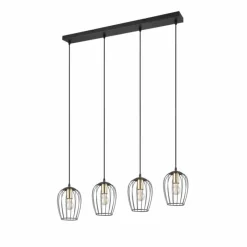 Luminaires Reality Suspension Reality Grid Noir, 4 lumières* Suspensions