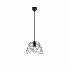 Lampes Industrielles-Luminaires Reality Suspension Reality Haval Noir, 1 lumière