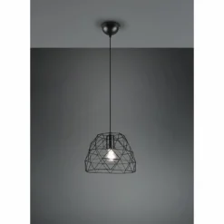 Lampes Industrielles-Luminaires Reality Suspension Reality Haval Noir, 1 lumière