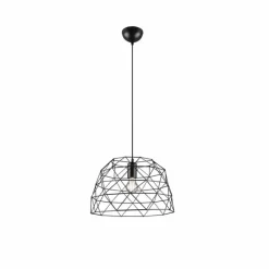 Lampes Industrielles-Luminaires Reality Suspension Reality Haval Noir, 1 lumière