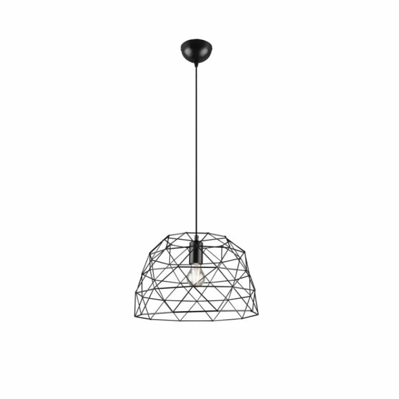 Lampes Industrielles-Luminaires Reality Suspension Reality Haval Noir, 1 lumière