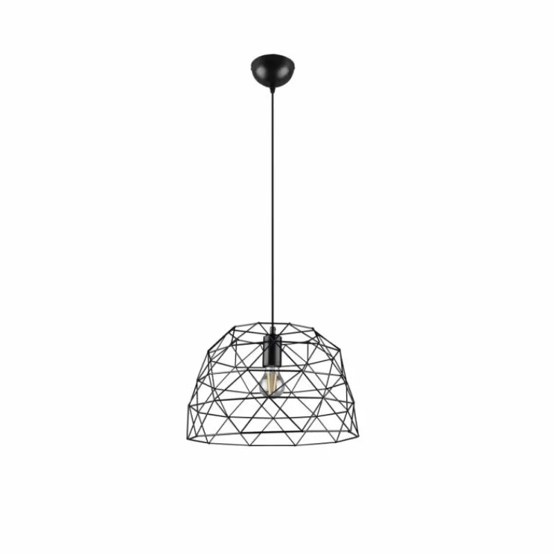 Lampes Industrielles-Luminaires Reality Suspension Reality Haval Noir, 1 lumière