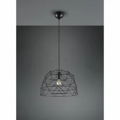 Lampes Industrielles-Luminaires Reality Suspension Reality Haval Noir, 1 lumière