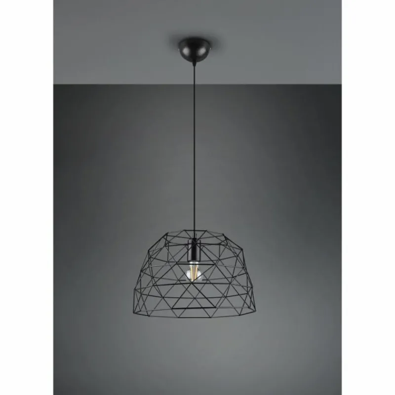 Lampes Industrielles-Luminaires Reality Suspension Reality Haval Noir, 1 lumière