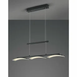 Luminaires Reality Suspension Reality Ikaria LED Noir, 3 lumières