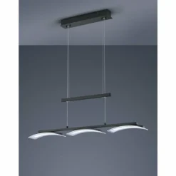 Luminaires Reality Suspension Reality Ikaria LED Noir, 3 lumières