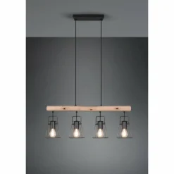 Luminaires Reality Suspension Reality Jaipur Noir, 4 lumières* Suspensions