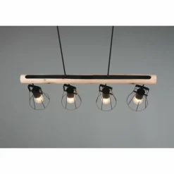 Luminaires Reality Suspension Reality Jaipur Noir, 4 lumières* Suspensions