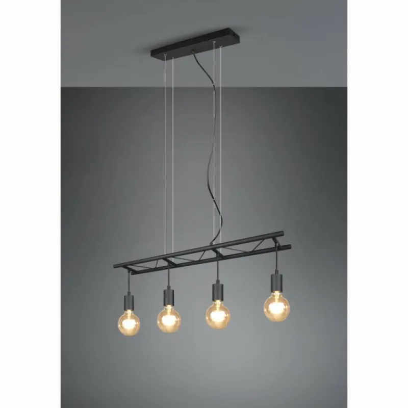 Luminaires Reality Suspension Reality Ladder Noir, 4 lumières* Suspensions