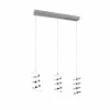 Luminaires Reality Suspension Reality Laola LED Chrome, 3 lumières* Éclairage Led