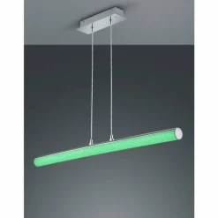 Luminaires Reality Suspension Reality LEIA LED Chrome, 1 lumière, Télécommandes, Changeur de couleurs* Suspensions