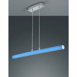 Luminaires Reality Suspension Reality LEIA LED Chrome, 1 lumière, Télécommandes, Changeur de couleurs* Suspensions