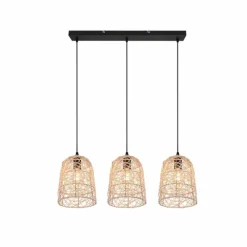 Luminaires Reality Suspension Reality Lovis Noir, 3 lumières* Suspensions