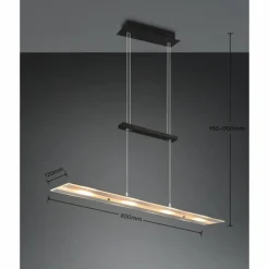 Luminaires Reality Suspension Reality MILOS LED Noir, 4 lumières