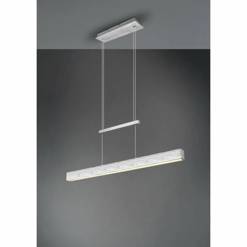 Luminaires Reality Suspension Reality Paros LED Aluminium brossé, 3 lumières* Suspensions
