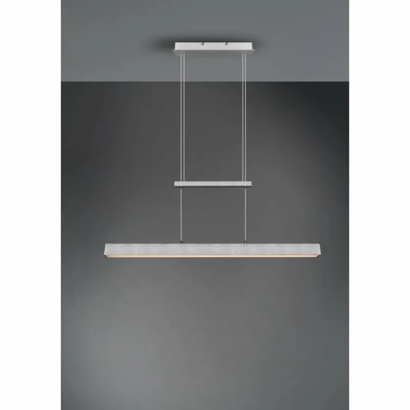 Luminaires Reality Suspension Reality Paros LED Aluminium brossé, 3 lumières* Suspensions