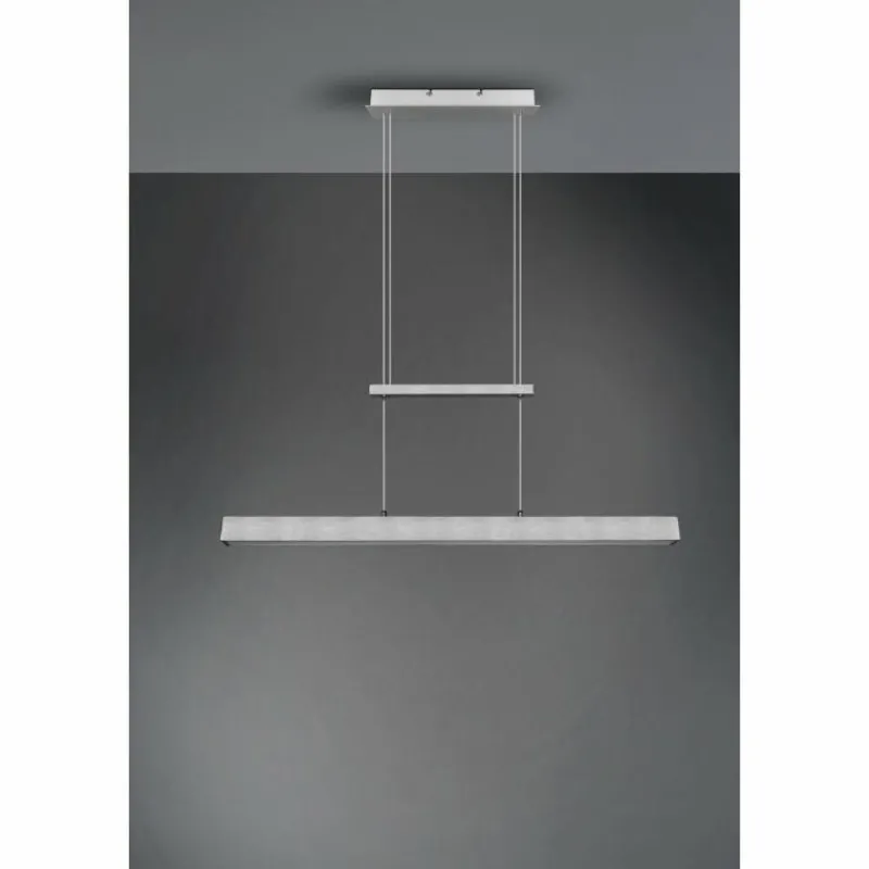 Luminaires Reality Suspension Reality Paros LED Aluminium brossé, 3 lumières* Suspensions