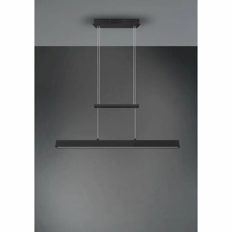 Luminaires Reality Suspension Reality Paros LED Noir, 3 lumières* Éclairage Led