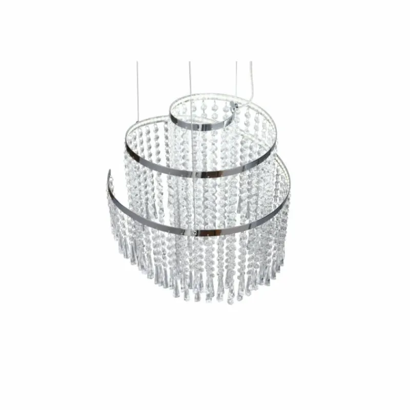 Luminaires Reality Suspension Reality POMP LED Chrome, 1 lumière, Télécommandes* Éclairage Led