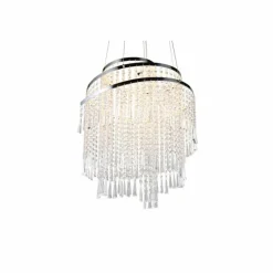 Luminaires Reality Suspension Reality POMP LED Chrome, 1 lumière, Télécommandes* Éclairage Led