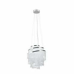 Luminaires Reality Suspension Reality POMP LED Chrome, 1 lumière, Télécommandes* Éclairage Led