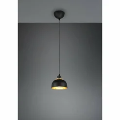 Lampes Dorées-Luminaires Reality Suspension Reality Punch Noir, 1 lumière