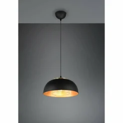 Lampes Dorées-Luminaires Reality Suspension Reality Punch Noir, 1 lumière