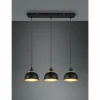 Lampes Dorées-Luminaires Reality Suspension Reality Punch Noir, 3 lumières