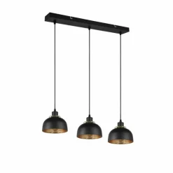 Lampes Dorées-Luminaires Reality Suspension Reality Punch Noir, 3 lumières