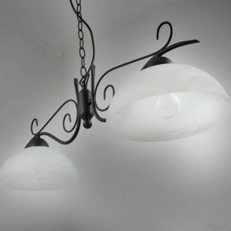 Luminaires Reality Suspension Reality Rouille, 2 lumières