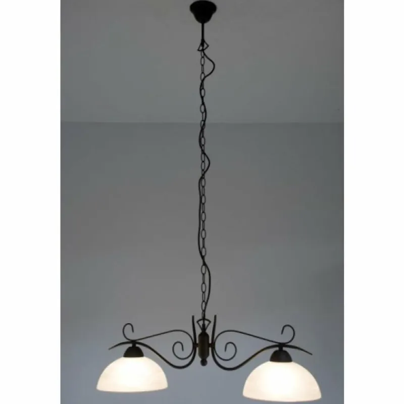 Luminaires Reality Suspension Reality Rouille, 2 lumières