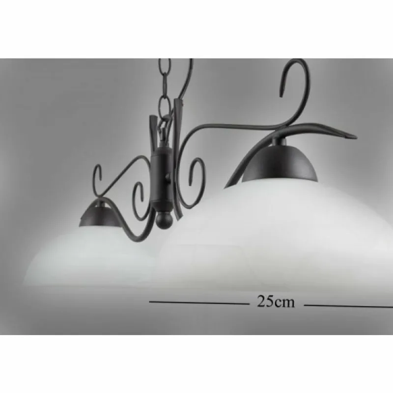 Luminaires Reality Suspension Reality Rouille, 2 lumières