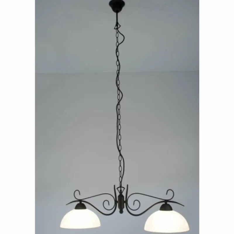 Luminaires Reality Suspension Reality Rouille, 2 lumières